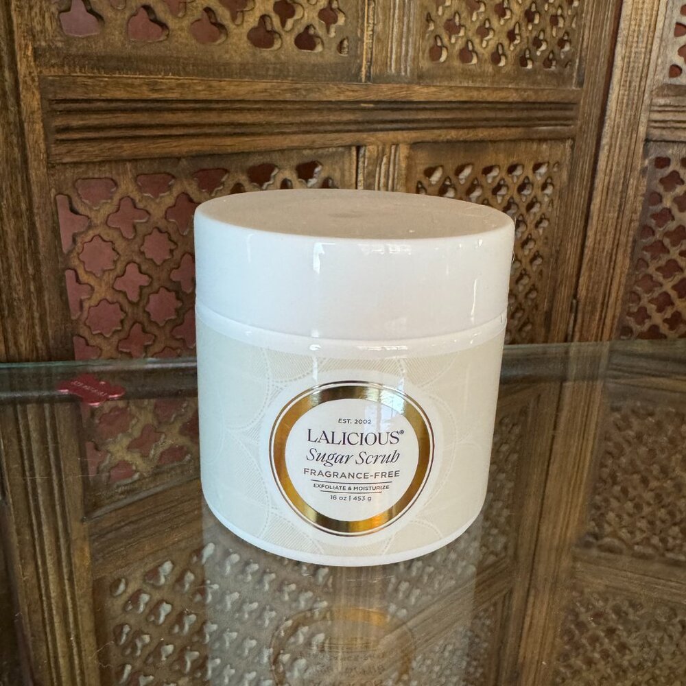 NEW! Lalicious Fragrance-Free Sugar Scrub